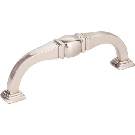 Jeffrey Alexander 96 mm Center-to-Center Satin Nickel Katharine Cabinet Pull 188-96SN
